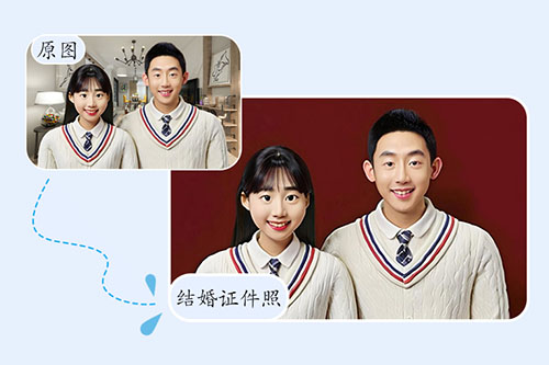 結婚證件照，結婚證件照標準要求：